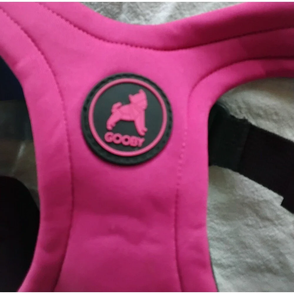 Gooby Escape Free Dog Harness Magenta Size Large Neoprene